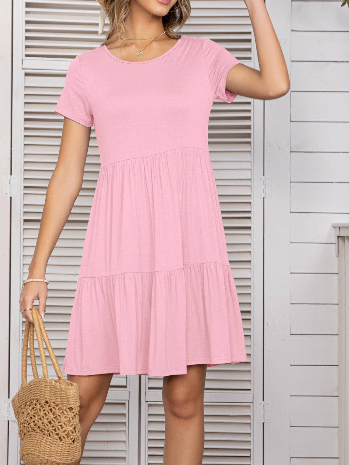 Classic Tee Mini Dress – Essential Summer Style - FoxesFashion