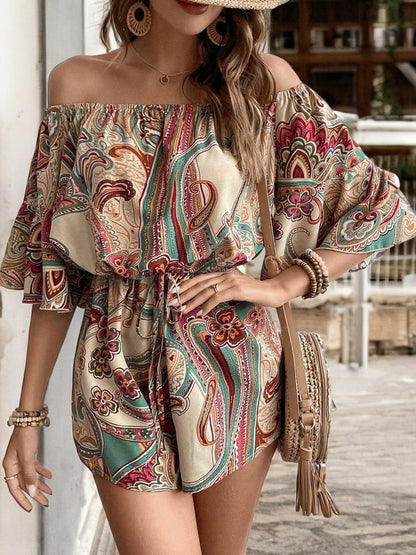 Sunshine Bliss Off-Shoulder Romper