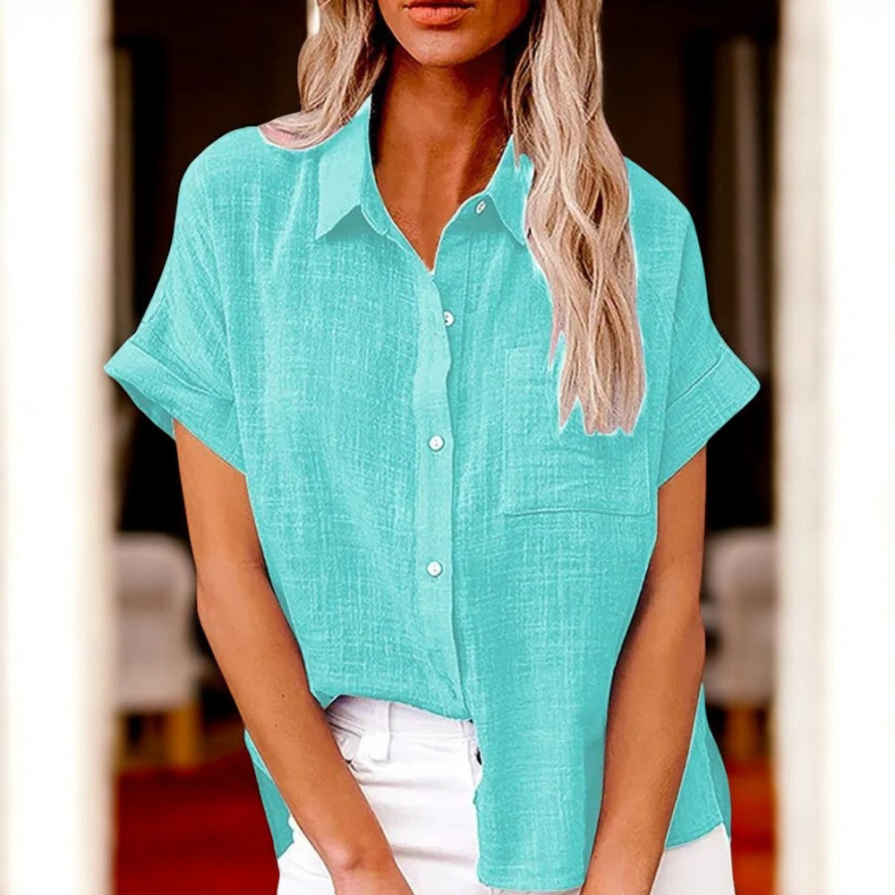 Linen Button-Up Shirt – Chic & Casual Top