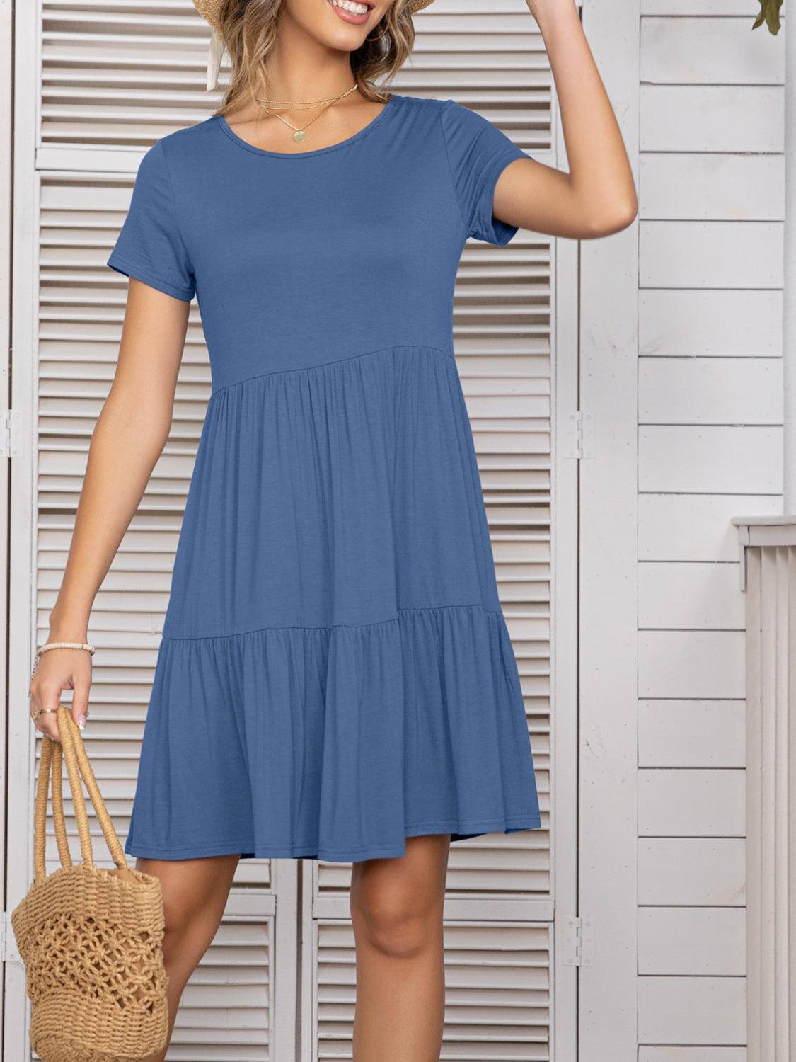 Classic Tee Mini Dress – Essential Summer Style - FoxesFashion