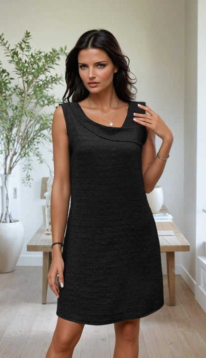 Chic Asymmetrical Mini Dress – Trendy Summer Style - FoxesFashion