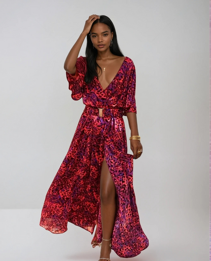 Tessa™ - Elegant Maxi Wrap Dress